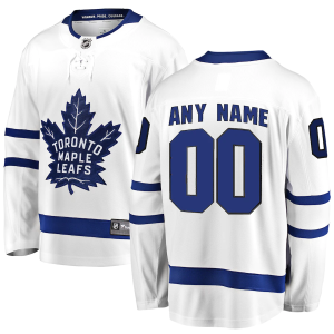 Toronto Maple Leafs Trikot Fanatics Branded Weiß Breakaway Benutzerdefinierte